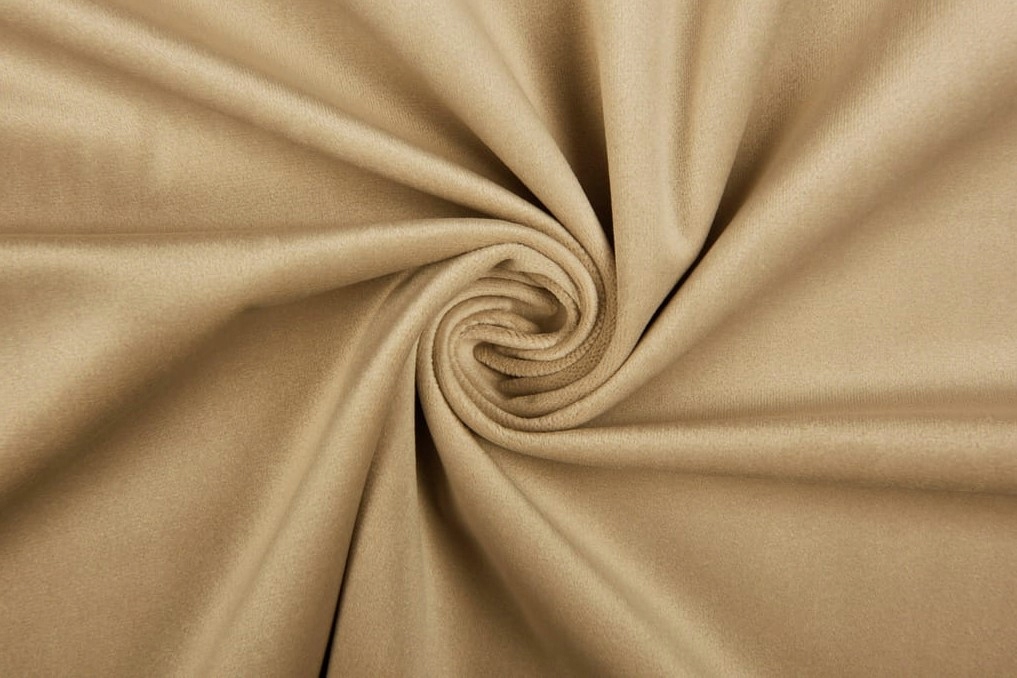 Látka Velur Mat Záclonové Čalounění 280CM Béžová Teplá