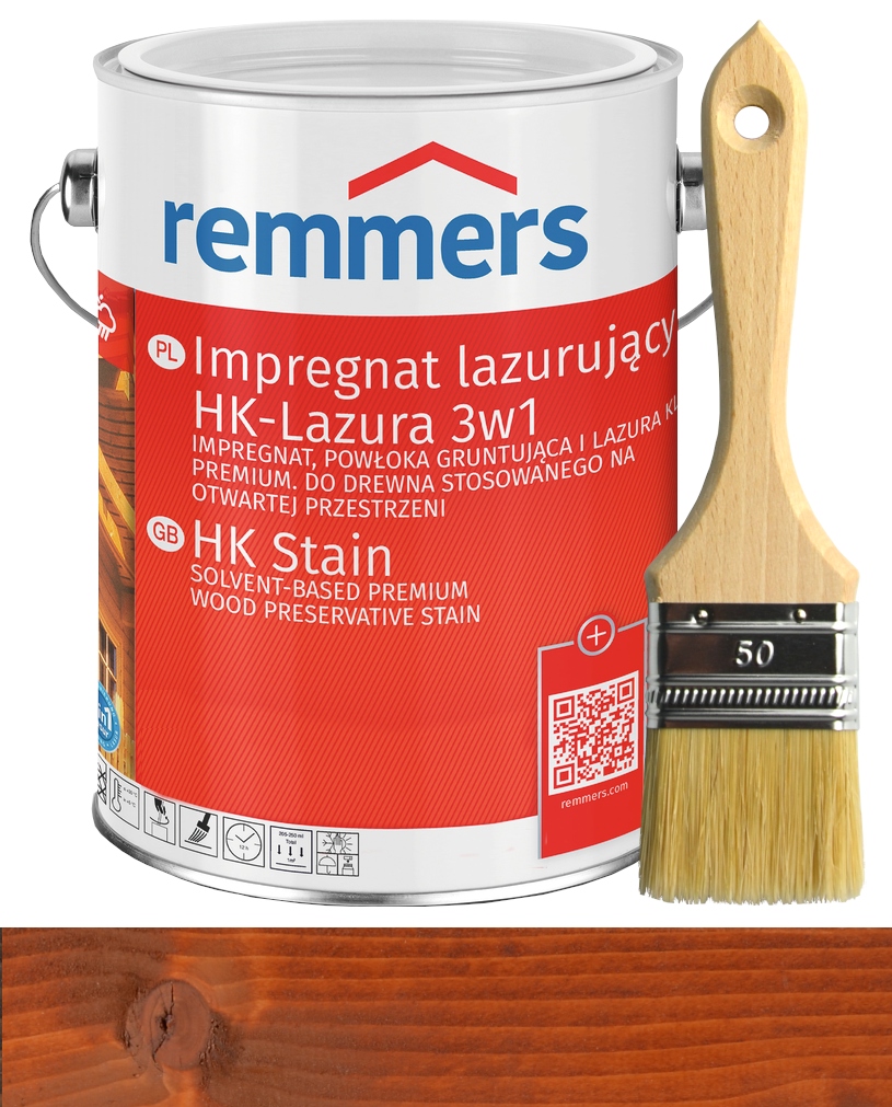 

Remmers HK-Lasur impregnat do drewna 2,5L Kasztan