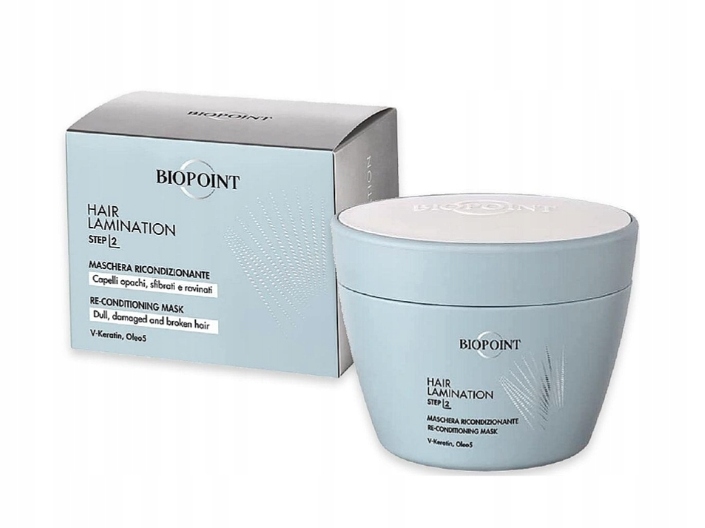 Biopoint Hair Lamination maska na vlasy ve sklenici 200 ml