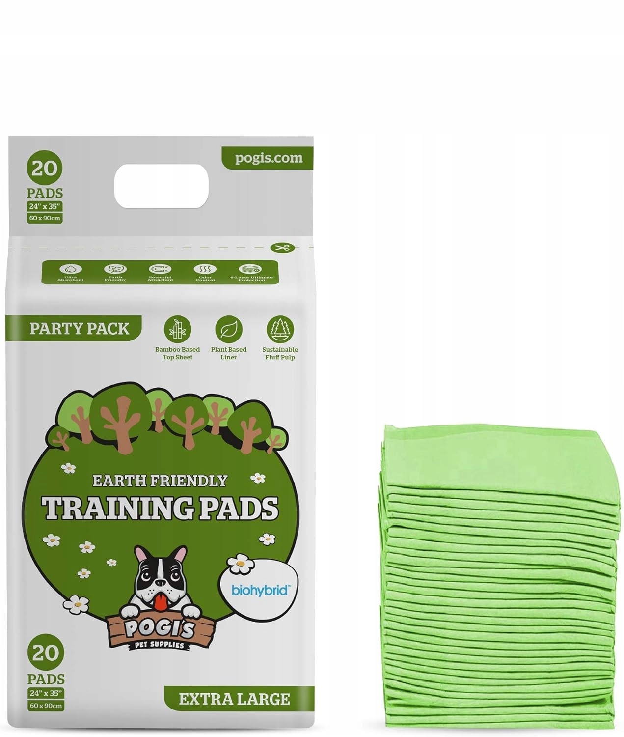 Levně Pogis Tréninkové Podložky Absorpční Podložky Pro Štěňata 20 Ks 60 X 90 CM