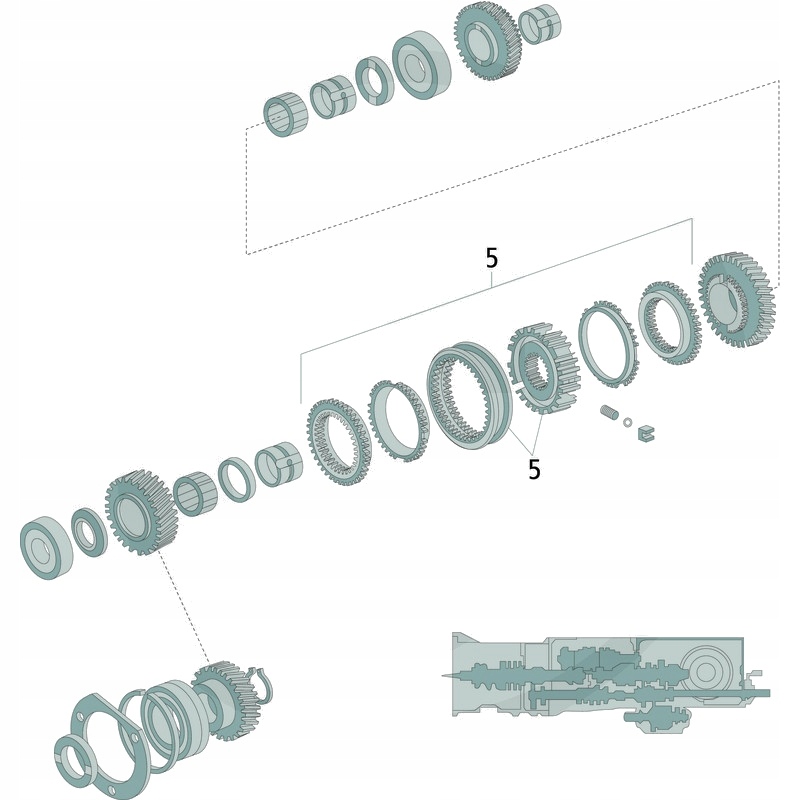 DANA Spicer Jednostka synchroniczna kpl. układ rewersyjny Producent części inny