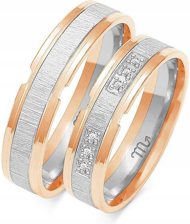 Zlatý svatba pro pár 14k 585 vel. 20 21 22, módní svatební kolekce