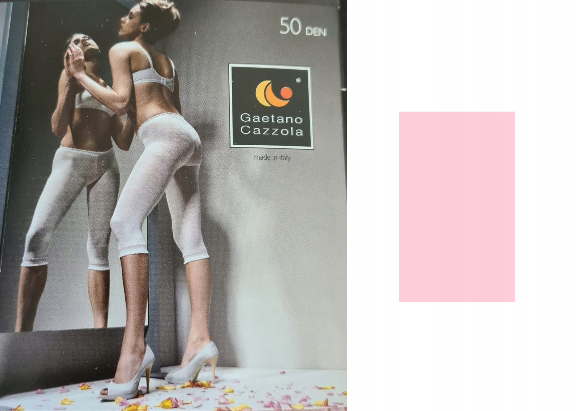 

Gaetano Cazzola legginsy różowe 3/4 50DEN S/m