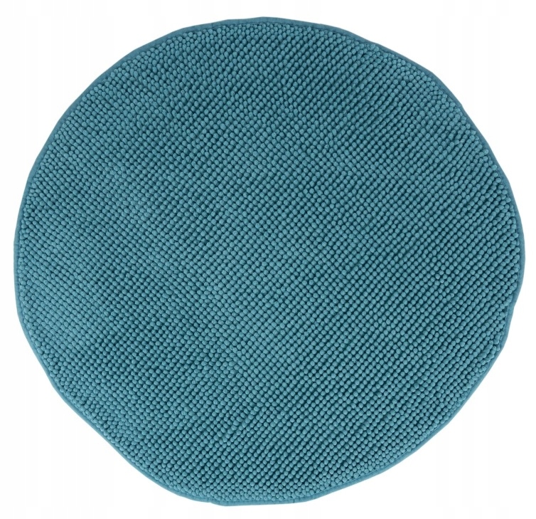 

Fringe Dywanik Łazienkowy okrągły 80 cm Niebieski