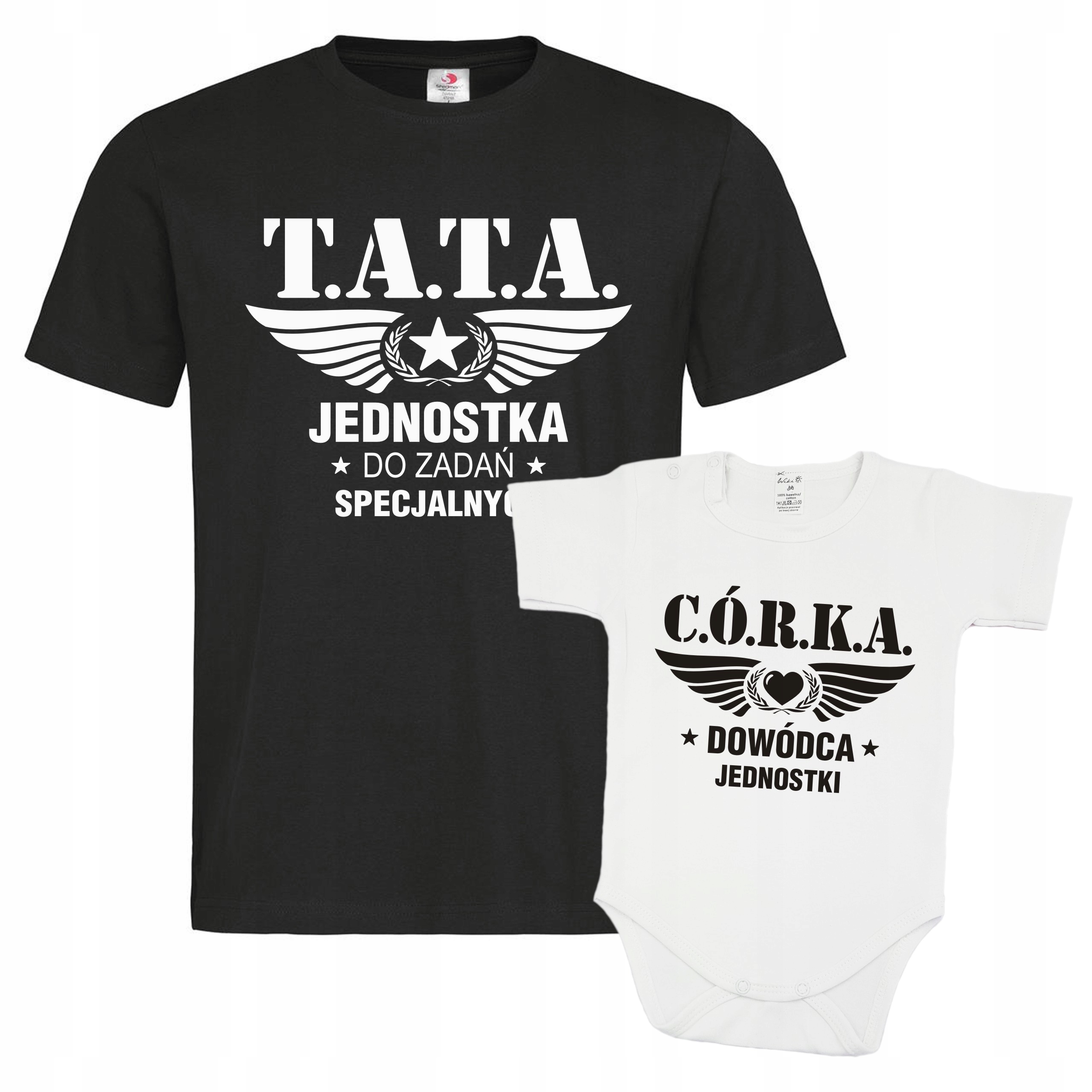 

Dla Taty Córki koszulka Tata body Córka Dzień Ojca