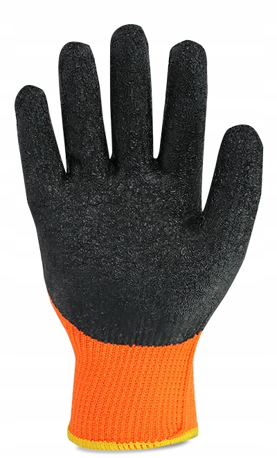 RĘKAWICE ROBOCZE ZIMOWE POWLEKANE OCIEPLANE OBUSTRONNIE LATEX POROWATY L-9 Marka 4WRK