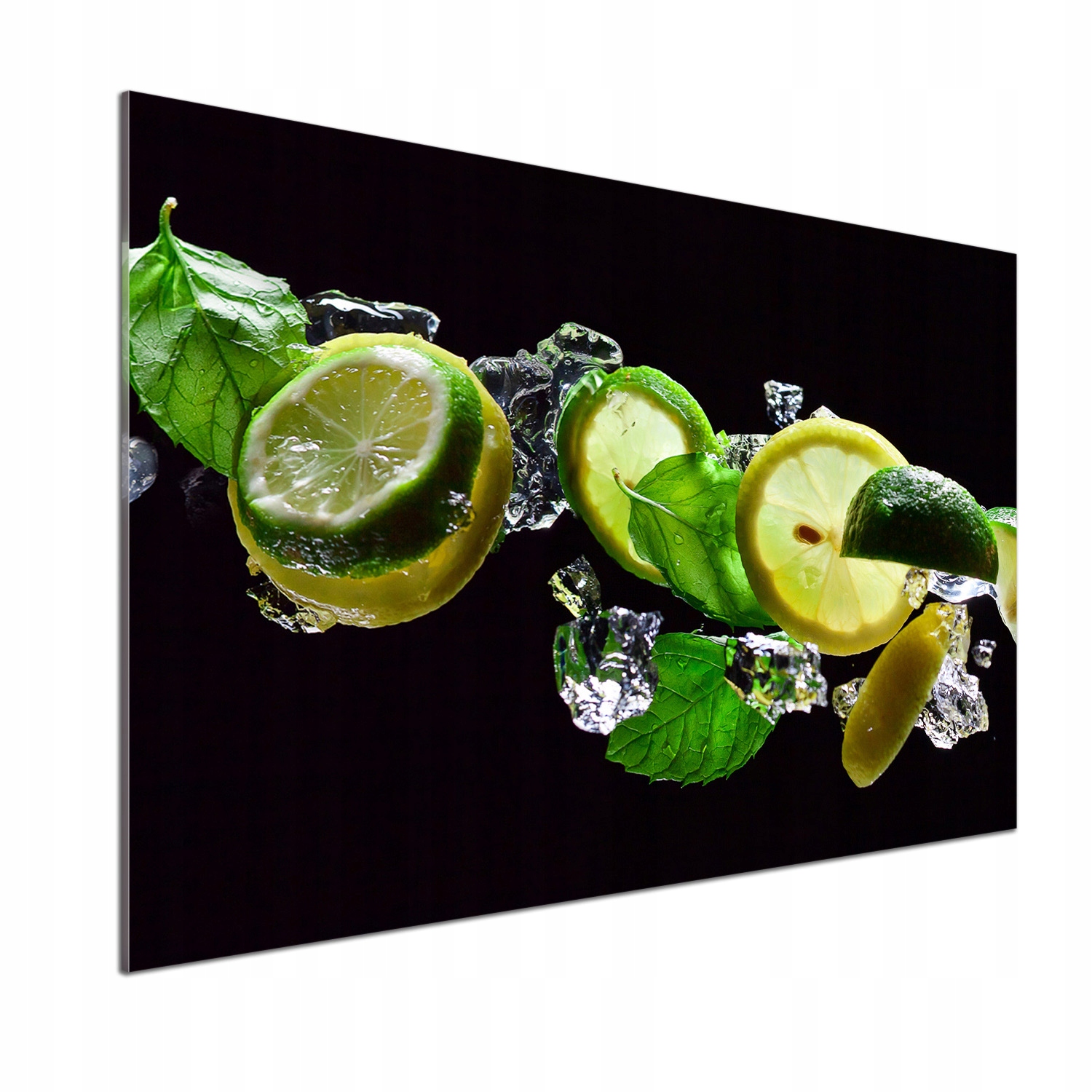 Panel do kuchyne Limetka a citrón 100 x 70 cm Lepidlo