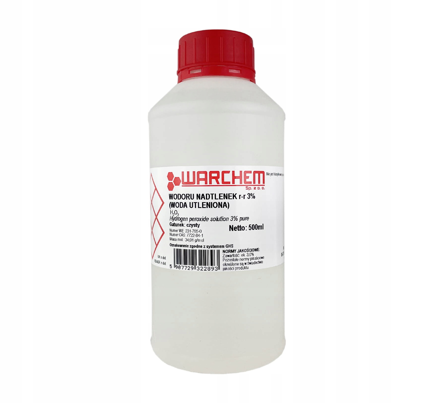 

Woda Utleniona 3% 500ml Warchem [60355]