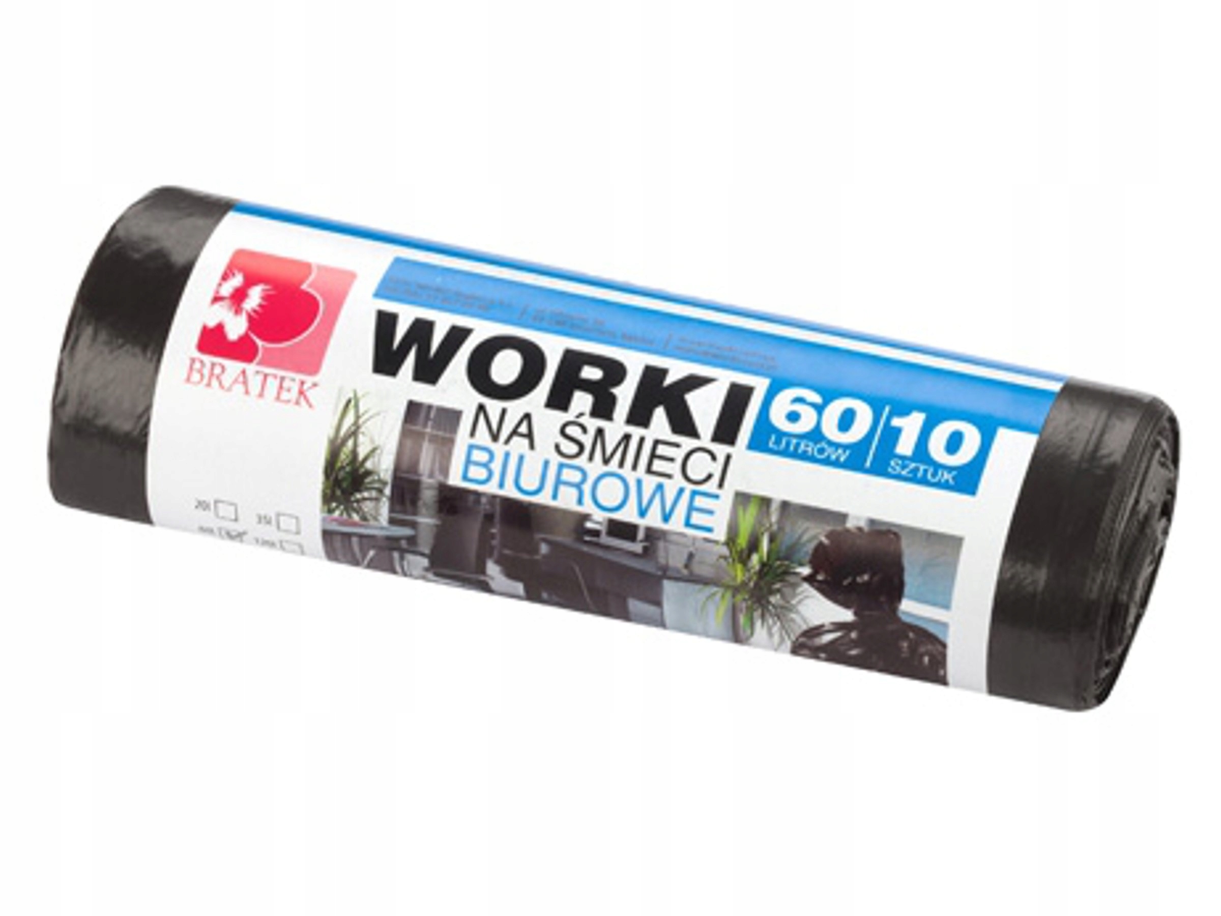 

Worki Na Śmieci Biurowe 60 Litrów 10 Sztuk Ldpe