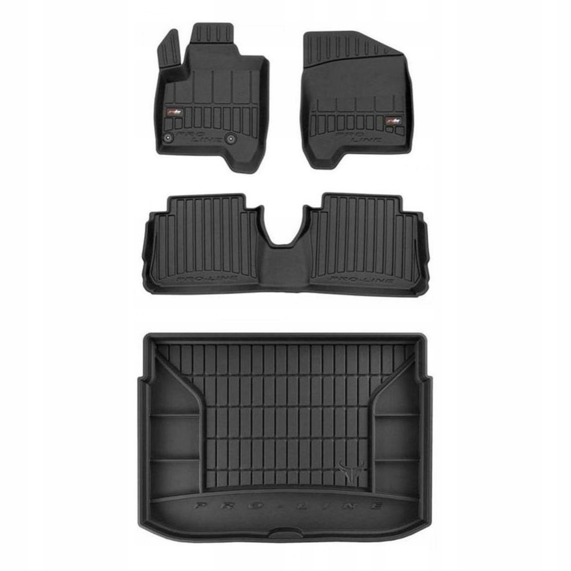 Gumová sada 3D koberčekov a rohože Citroen C3 Picasso 2008-2017 spodná podlaha