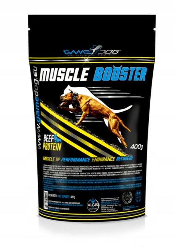 Game Dog Muscle Booster 400g białko dla psa, wspiera przyrost masy mięśni