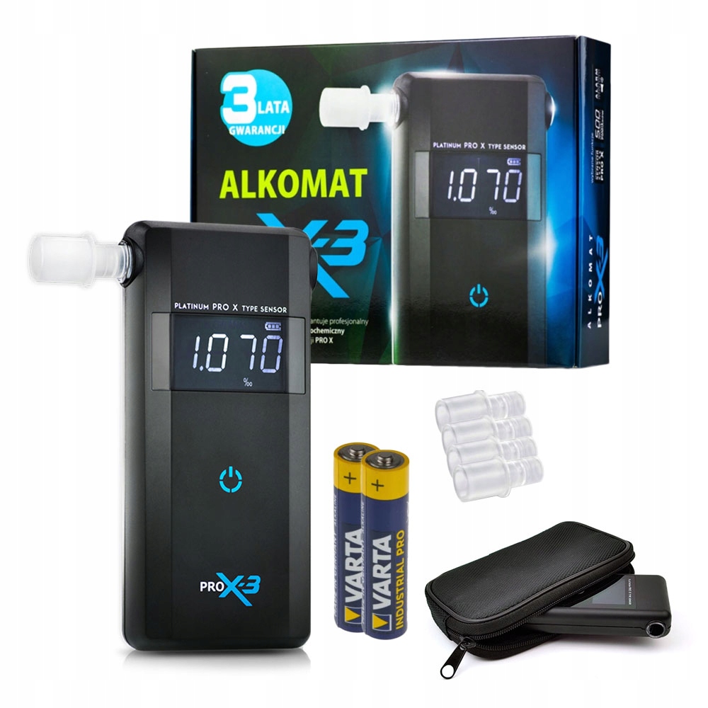 

Alkomat elektrochemiczny Pro X-3 Platynowy Sensor