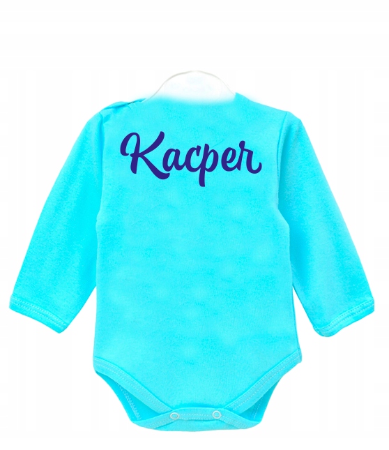 Body dziecięce niemowlęce Zajączek króliczek Imię na plecach WIELKANOC r.80 Rękaw długi rękaw