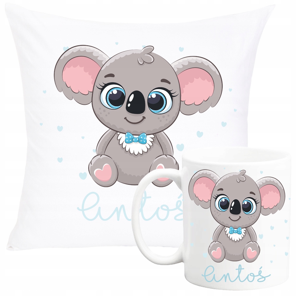 

Zestaw Poduszka I Kubek Koala Z Imieniem