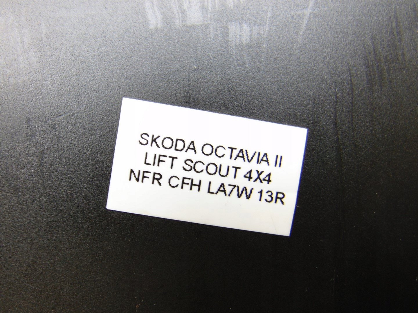 frame cover TUNELU + passenger compartment SKODA OCTAVIA LIFT
