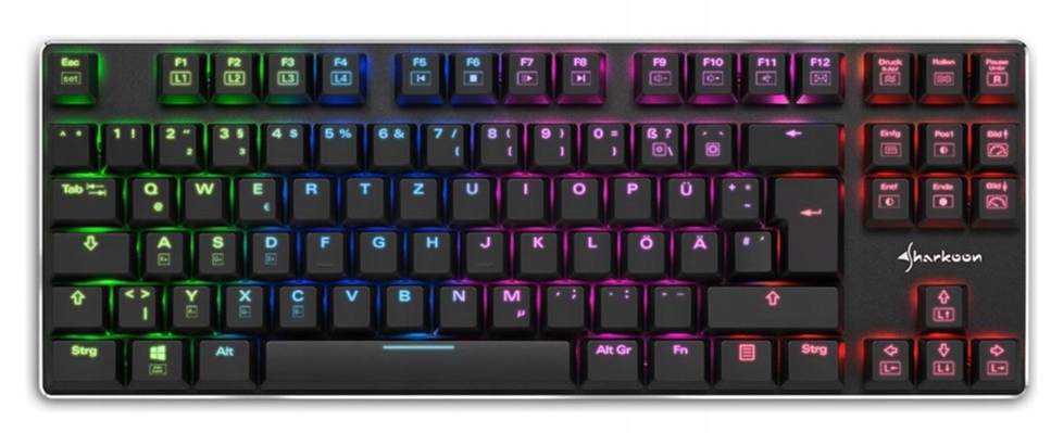 Klawiatura Mechaniczna Sharkoon Purewriter Tkl Rgb
