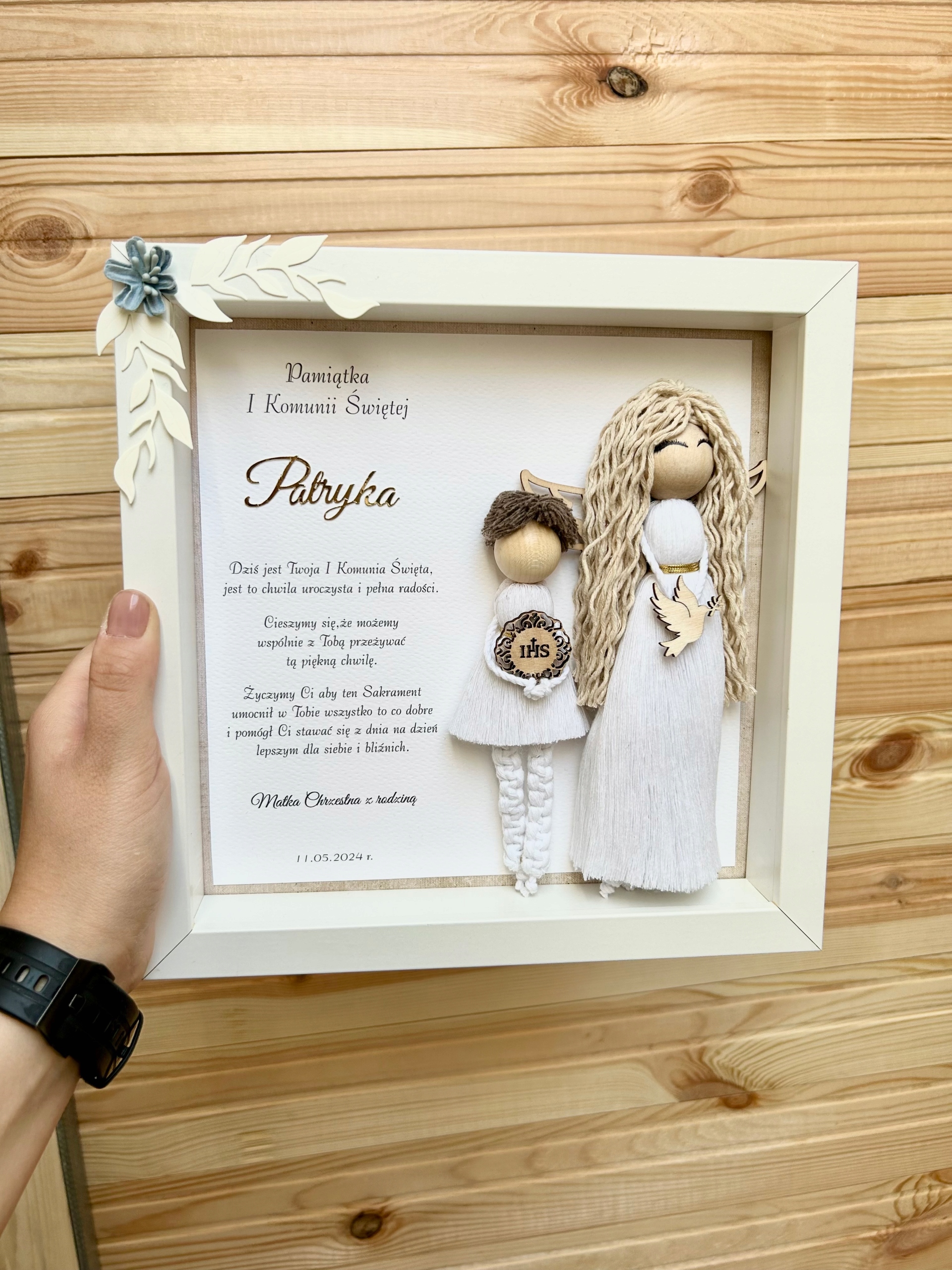 Anděl strážný andílek památka na první svaté přijímání svaté přijímání dárek