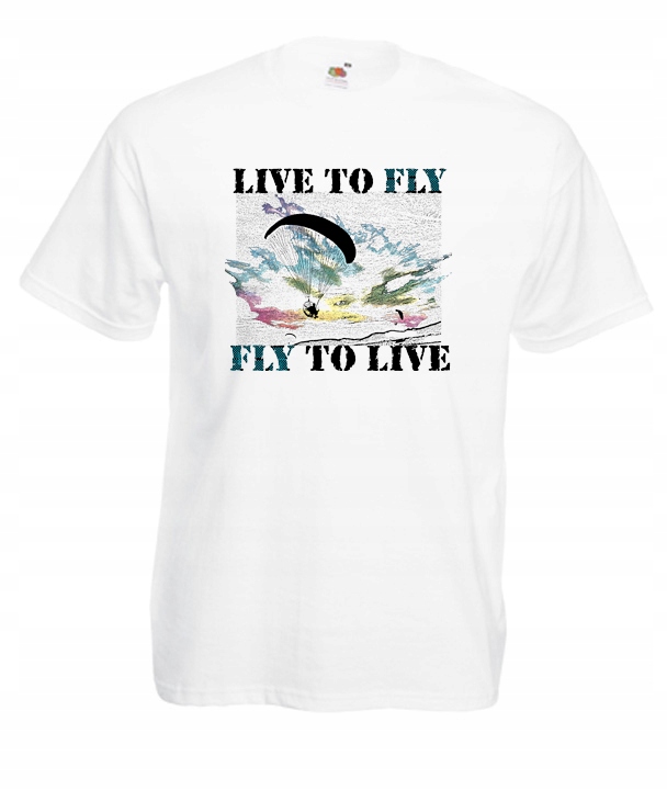 

XXL Koszulka Męska Lotnia Paralotnia Born To Fly