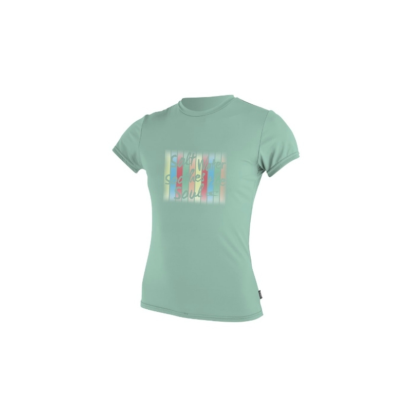 Koszulka Lycra ONeill Wms Escape S/s Rash Seafoam roz S