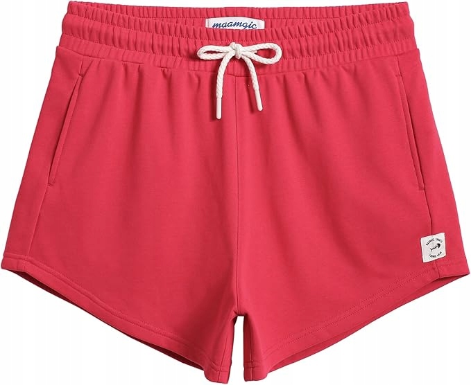 MaaMgic Dámské krátké Kraťasy sportovní kraťasy, červené, L
