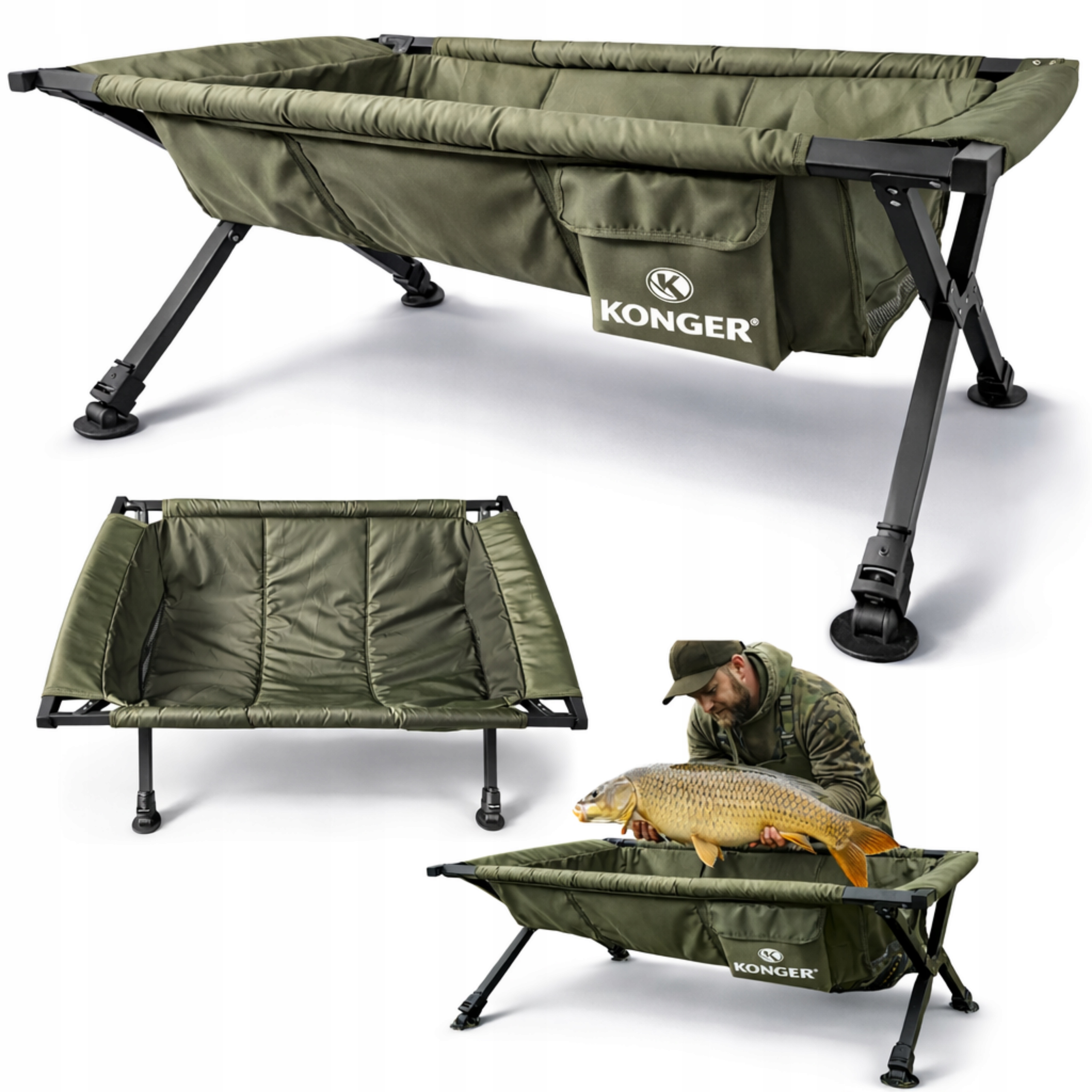 Mata Karpiowa Kołyska Duża Bezpieczna Konger 120x70/45cm