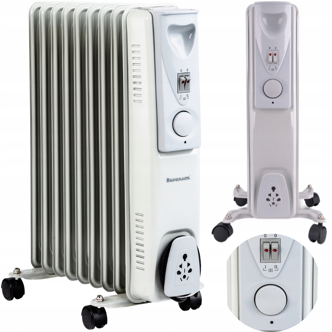 

Elektryczny Grzejnik Olejowy 2000W Termostat Mocny
