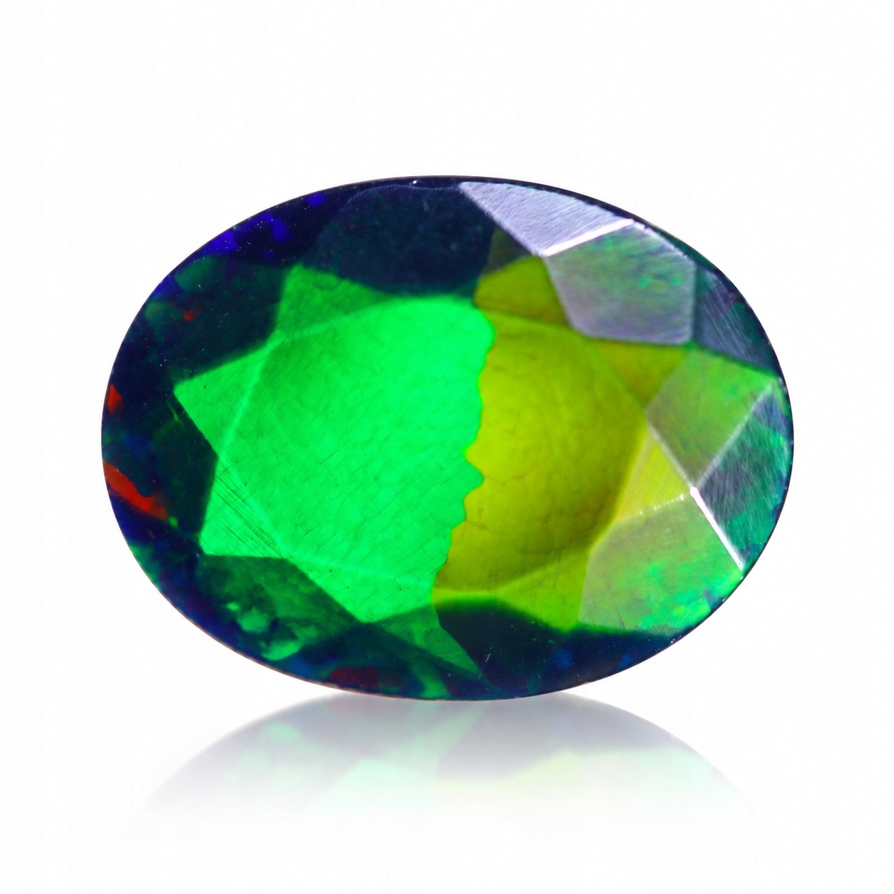 Přírodní opál černý 1.40 ct Ovál Etiopie certifikát Wbd
