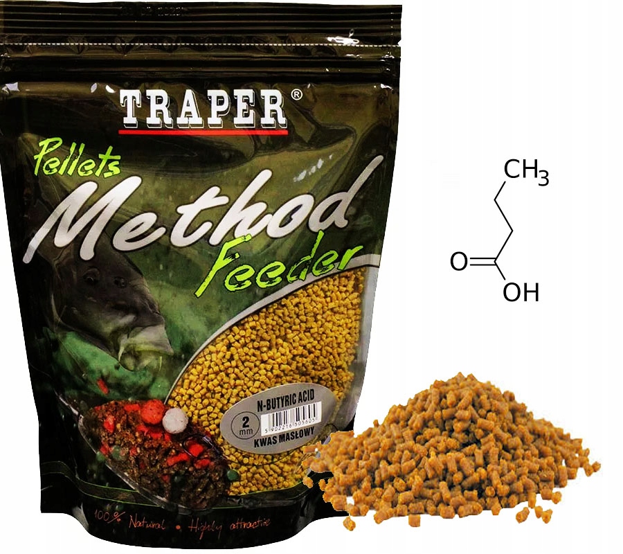 Pellet 2mm Traper do Metody Feeder KWAS MASŁOWY 500g Wrocław
