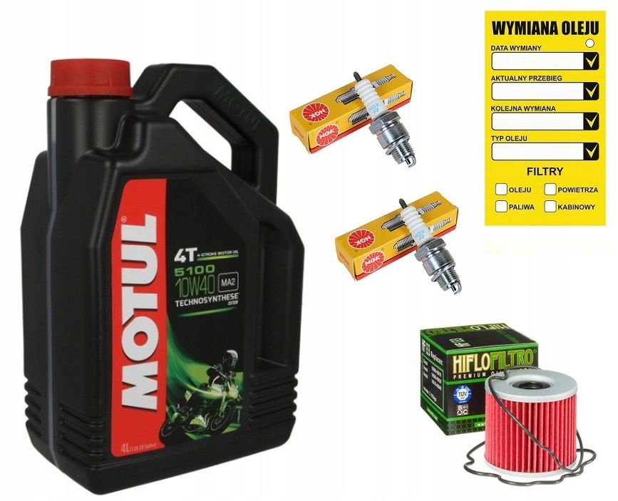 SUZUKI GS 500 OLEJ MOTUL + FILTR + ŚWIECE NGK
