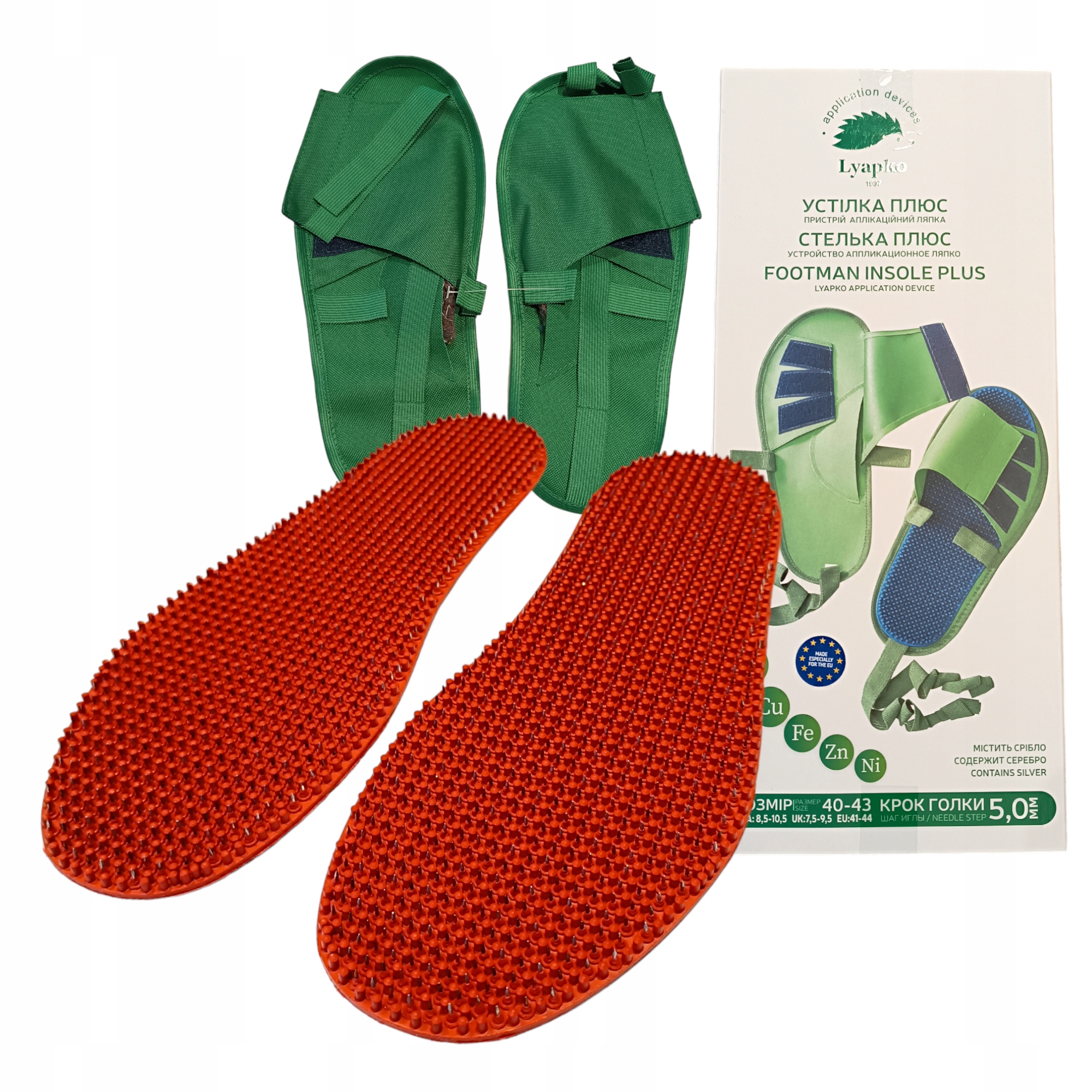 Akupresura stopy stóp Lyapko Stópka refleksologia na stopie 37-40 Czerwona