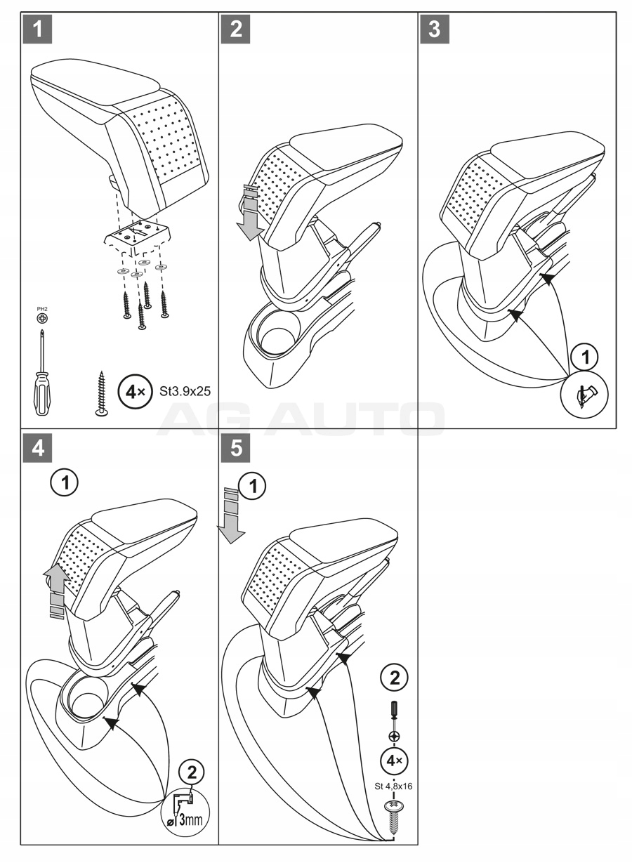 PODLOKIETNIK STANDARD Toyota Yaris 2014 EAN 5998248508080