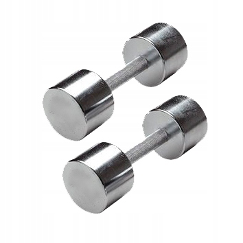 Chromované činky pro trénink Spartan 2 x 2 kg