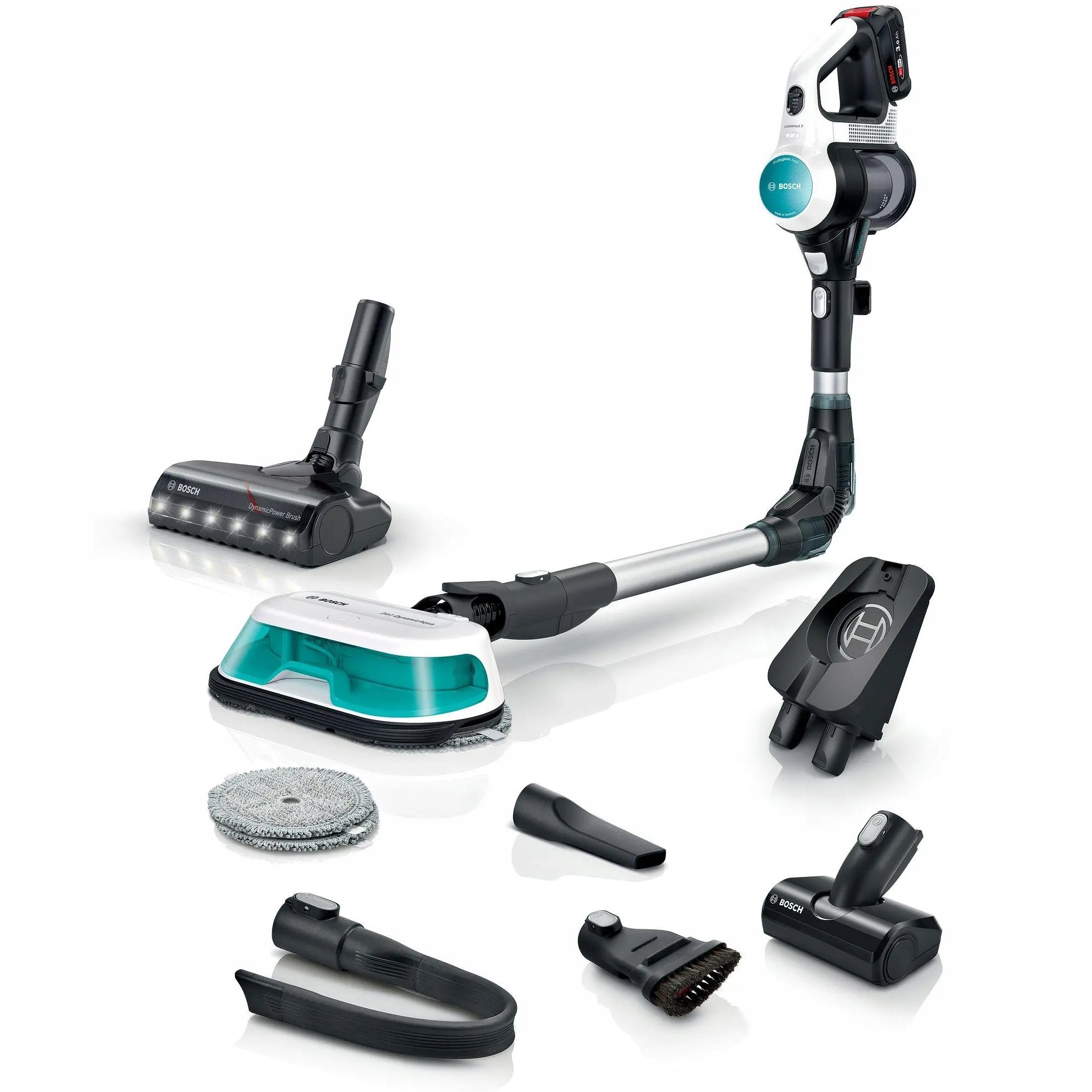 Akumulátorový vysávač 2v1 Bosch BCS71HYG4 Unlimited 7 ProHygienic Aqua