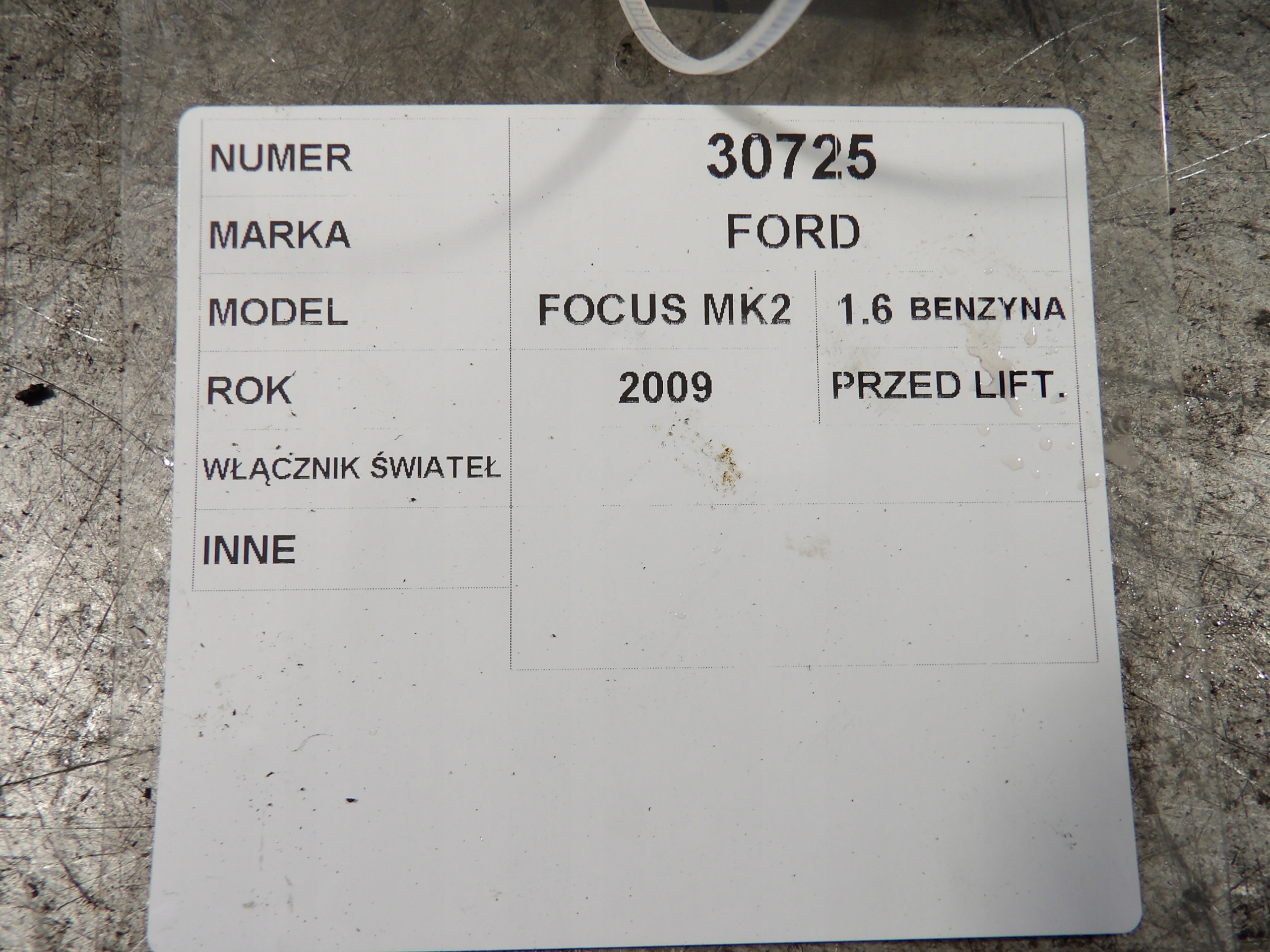 Ford Focus MK2 interruttore luci 7M5T13A024EA
