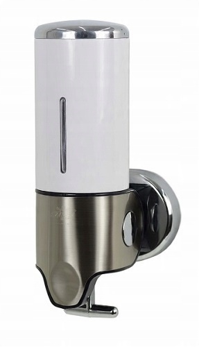 

Dozownik Do Mydła W Płynie Biało-stal HSD-8008-4W