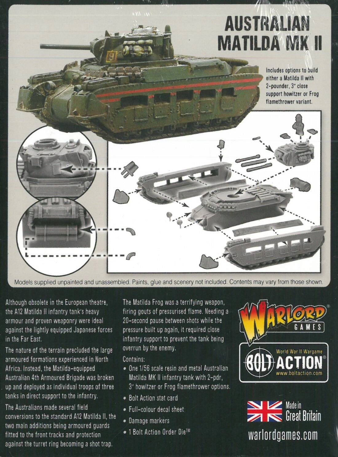 Bolt Action Australian Matilda MK II System Bolt Action