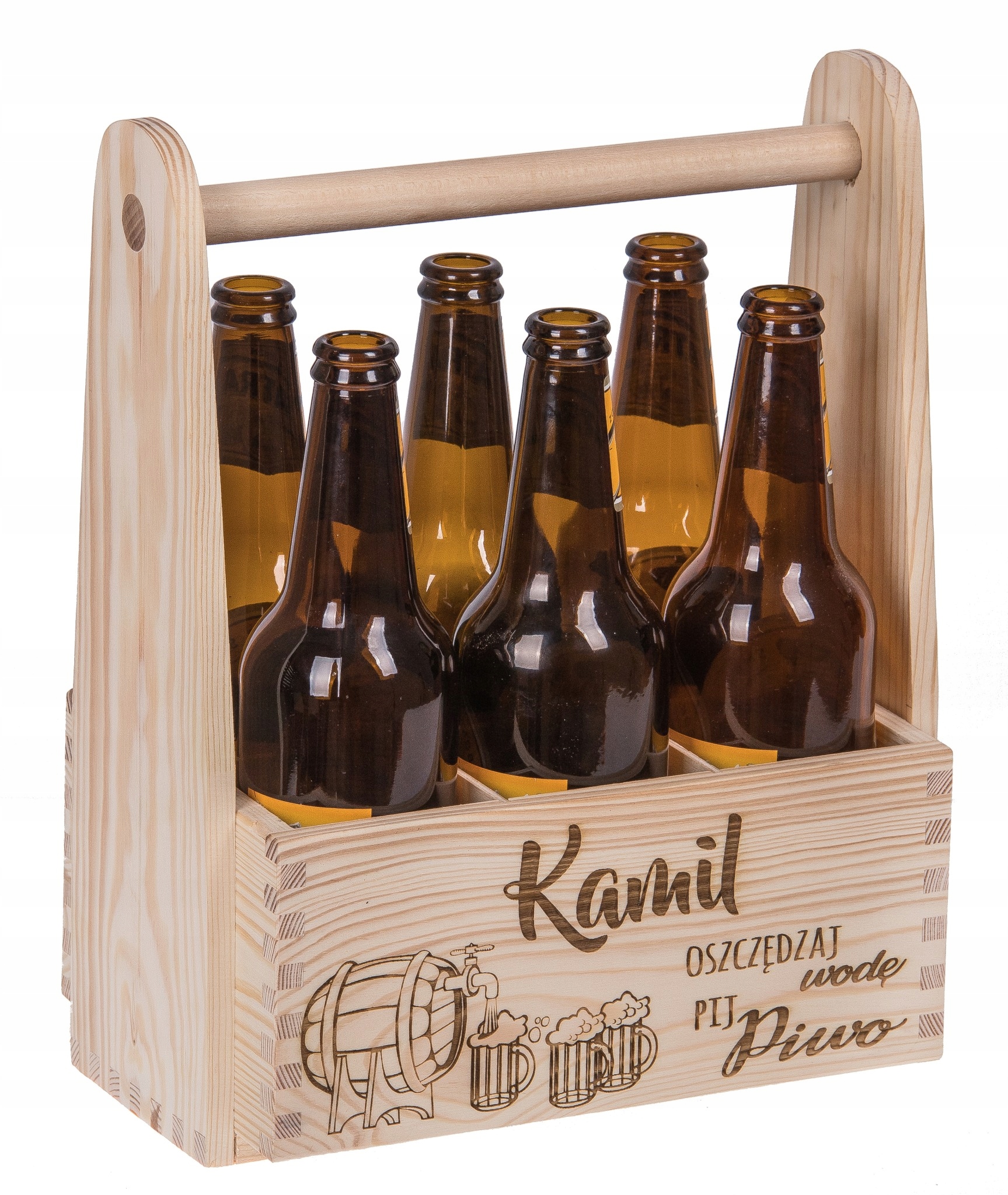 

Skrzynka na Piwo nosidło Walentynki Grawer