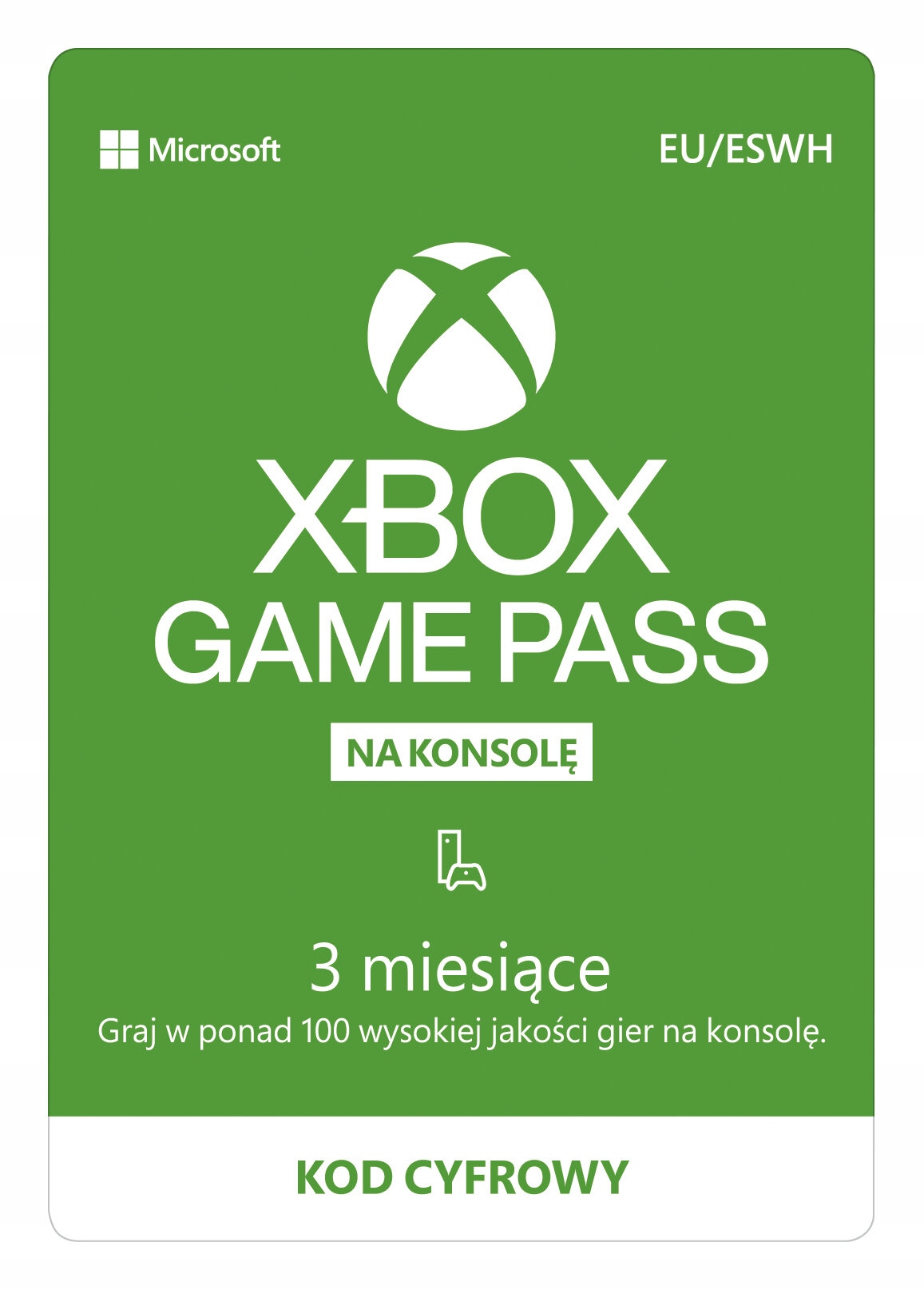 Subskrypcja Xbox Game Pass Essential 3 miesiące bez VPN - kod / klucz
