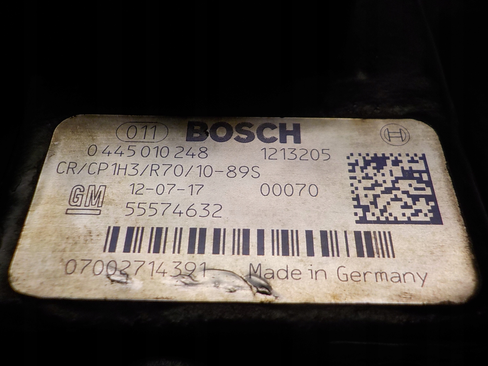 OPEL 2.0 CDTI A20DTH pompe d'injection 0445010248