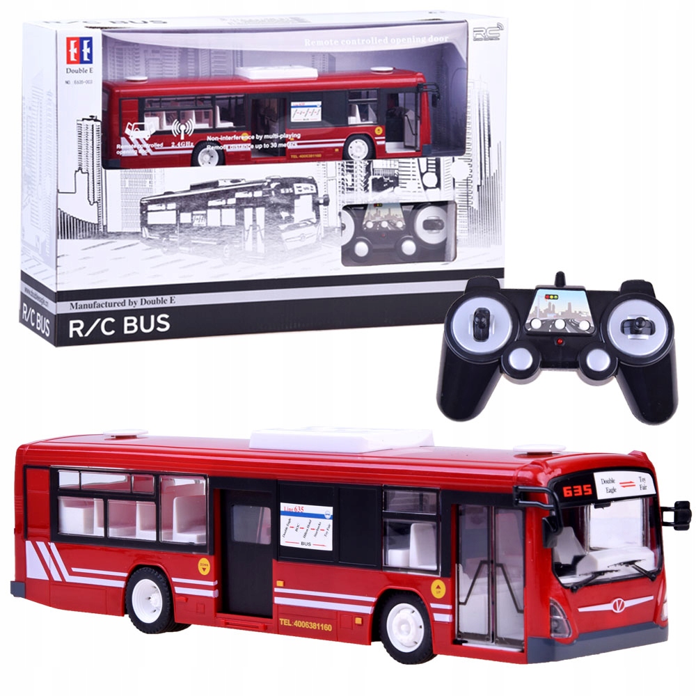 Autobus ovládaný s otevíracími dveřmi RC0282 hračky
