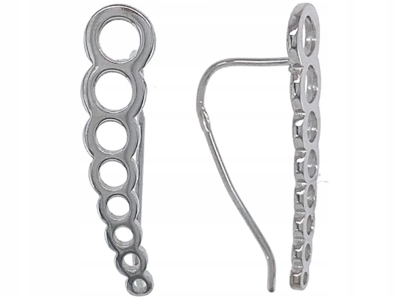 Stříbrné náušnice 925 kroužky dvojité náušníky kolečka jako dárek