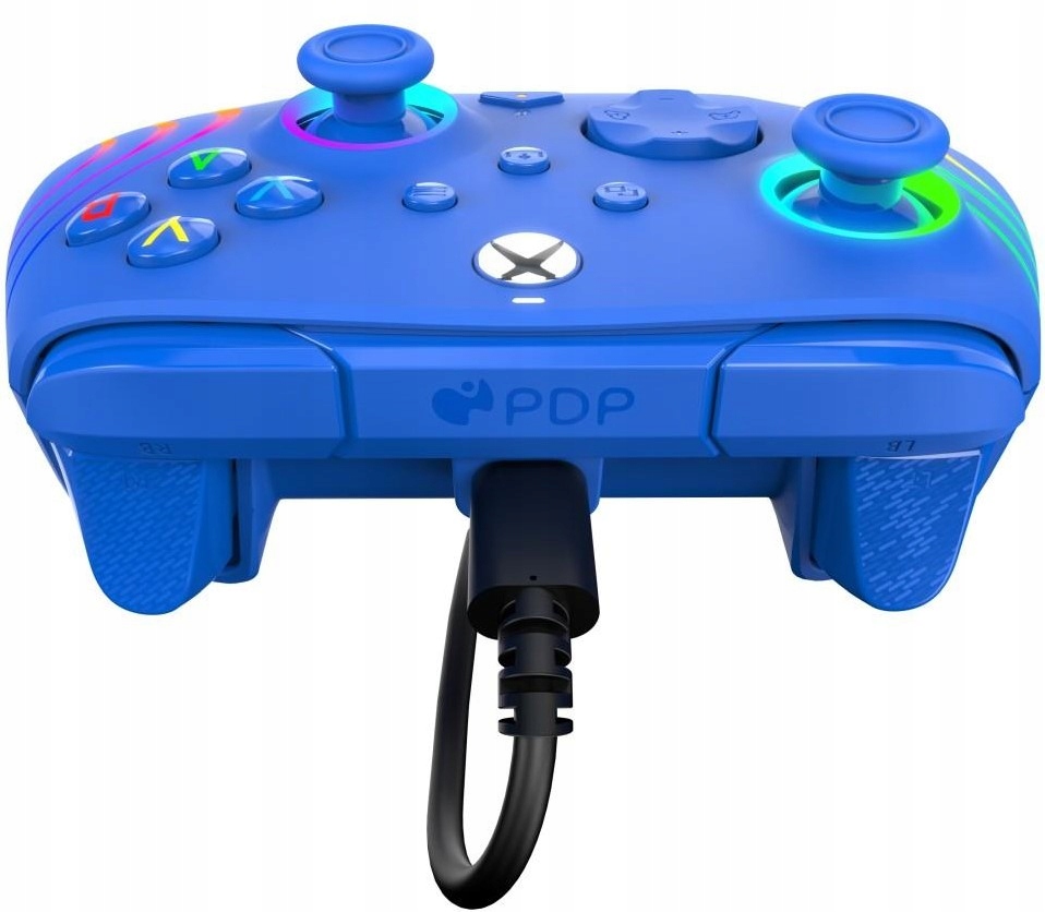 PDP Pad przewodowy Afterglow WAVE - niebieski PC XO XBOX ONE Zasilanie USB
