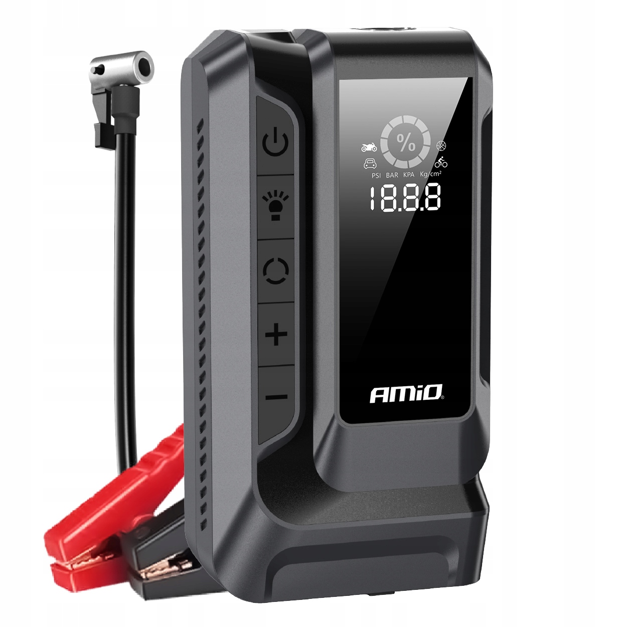 Spúšťacie zariadenie 4v1 booster powerbank kompresor baterka Led 12V 12Ah