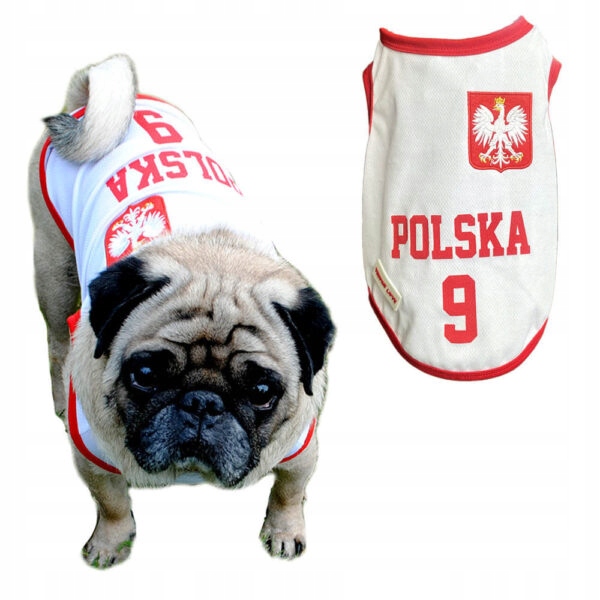 

Przewiewna koszulka dla psa Polska 3XL