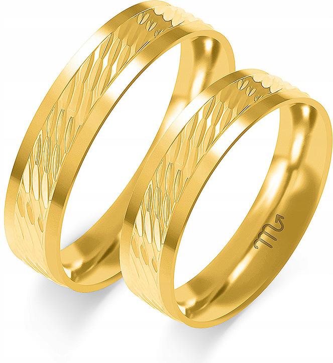 Zlatý snubní prsten svatba pro pár 14K 585 vel. 17 18 19 prstýnek unisex