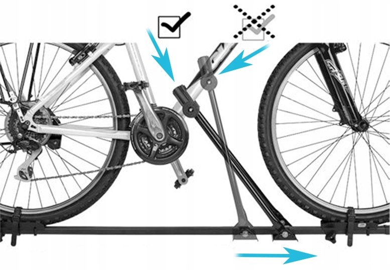 3x BAGAZNIK UCHWYT ROWEROWY DACHOWY NA 3 ROWERY Product Width 20 cm