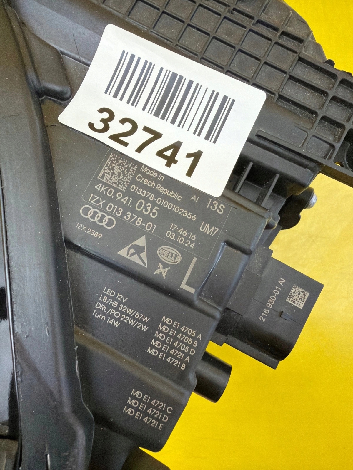 light left Audi A6 C8 4K0 Full Led Matrix 4K0941035