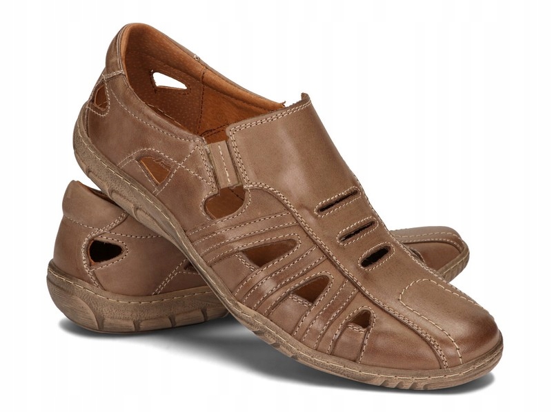 

Sandały Buty Męskie Oddychające 16 Brąz 44