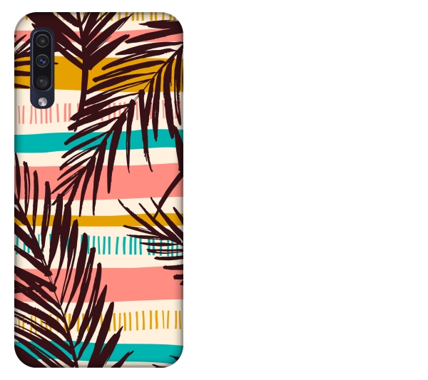 

Etui pokrowiec Samsung Galaxy A50 Liscie tropikaln