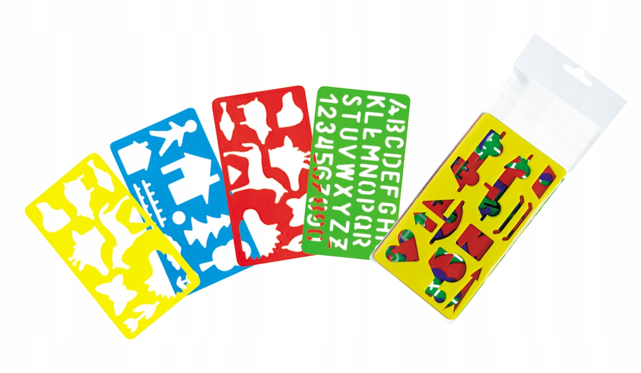 SZABLONY DO ODRYSOWYWANIA ZESTAW 4 SZTUK